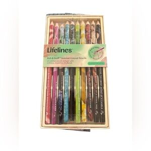 Lifelines Rub N Sniff Scented Colored Pencils 10 Pack Infused W/Essential Oils